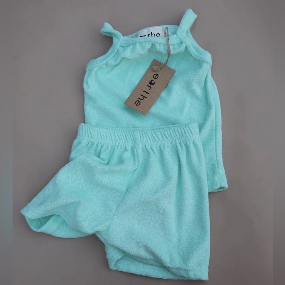 Eorthe Toddler Towelling Play Set in Turquoise - 3-4T